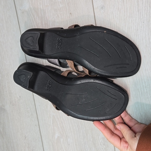 SAS Women Comfort Tripad Strappy Leather Heels Sandals shoes sz 8.5M - Picture 10 of 13